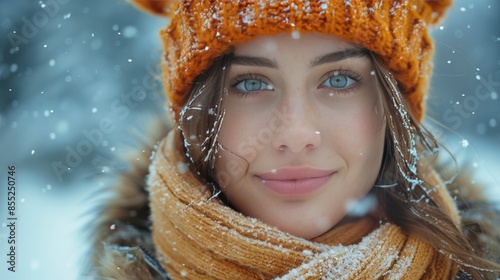 Woman Wearing Scarf Around Neck