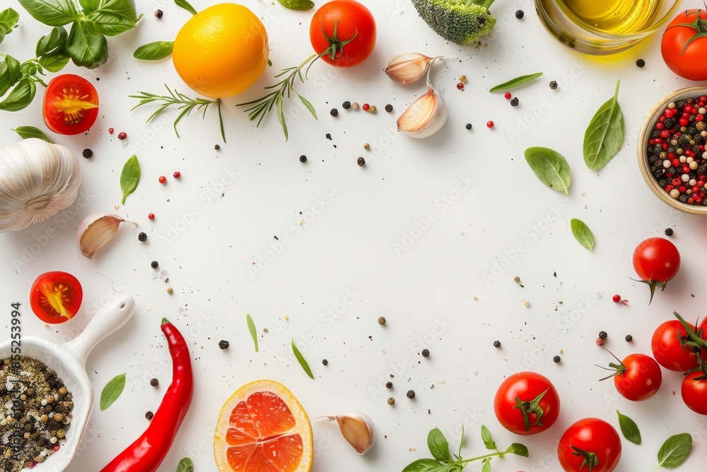 A Culinary Symphony of Fresh Herbs, Vibrant Vegetables, and Aromatic Spices