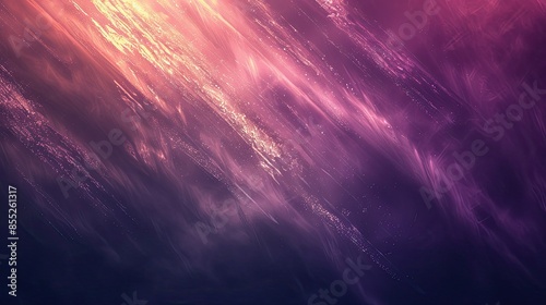 A glistening and semi-transparent glowing, diagonal angle, Ambient light, Sketch style, 64K, high detail, pure dark background, mystical ambiance, violet and peach spectrum photo