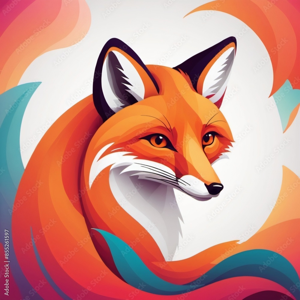 a captivating illustration of a fox. a captivating illustration of a fox.