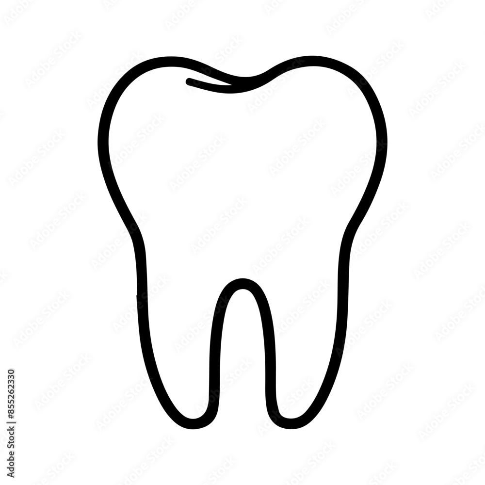 Dentist logo or modern line icon. Vector line art and icon design with bold outline. Black and white Pixel Perfect minimalistic symbol isolate white background. Creative logotype Dentist logo or modern line icon. Vector line art and icon design with bold outline. Black and white Pixel Perfect minimalistic symbol isolate white background. Creative logotype