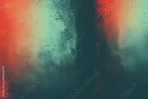 Grainy gradient background teal orange red blue retro noise texture summer banner poster backdrop design