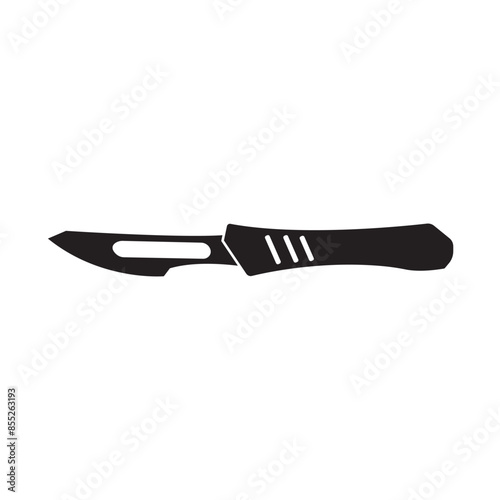 surgical scalpel icon vector illustration design template