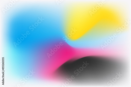 Color printing. CMYK. gradient background