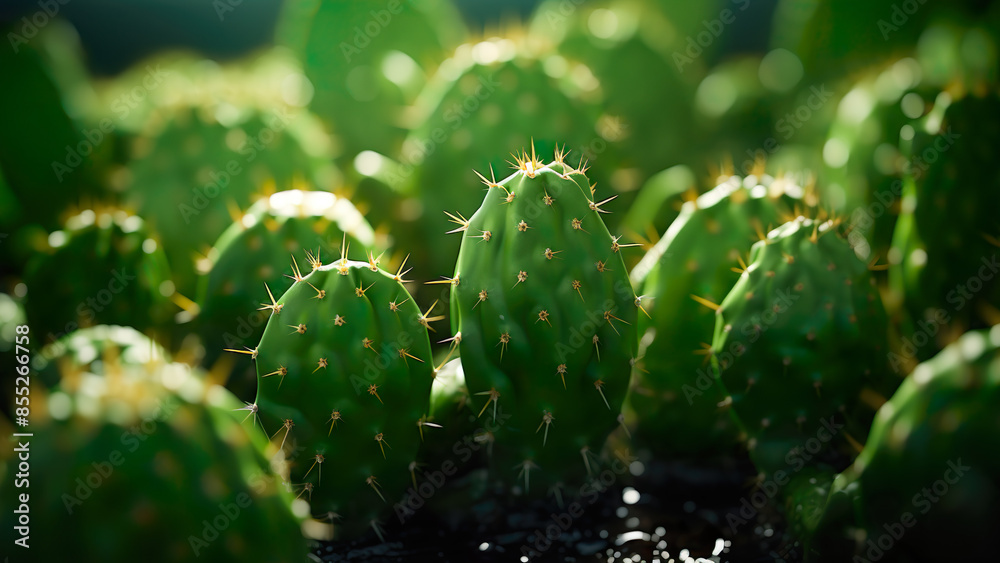Cactus - Plants, Botanical, Spiky, Prickly, Nature, Microphotography, Close-up, Detailed, Magnified, High-Resolution, Professional, Focus
