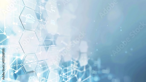 Organized medical database visuals on a clean background, with space for text, ideal for health informatics and digital health solutions