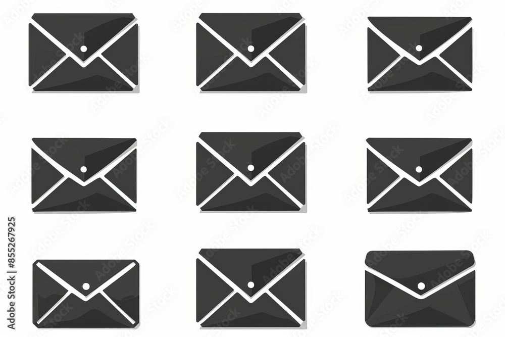 Mail icon set. email icon vector. E-mail icon. Envelope illustration. Mail icon set. email icon vector. E-mail icon. Envelope illustration.