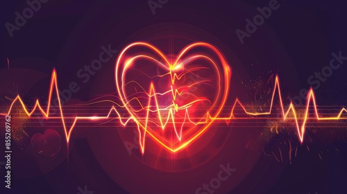 Heart Beats with medical backgrounds