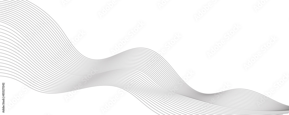 Fototapeta premium Abstract vector background with wavy lines. EPS10