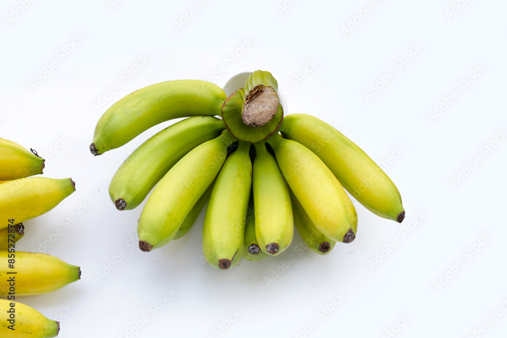 Banana fruit on white background. Banana fruit on white background.