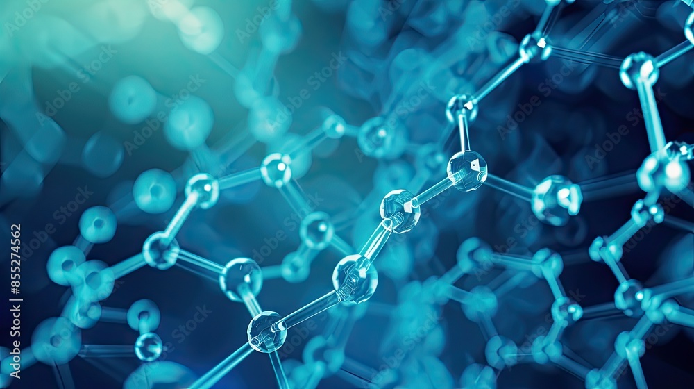 Network structure chemical bonds in molecular level of lines and points, dots and connections Network structure chemical bonds in molecular level of lines and points, dots and connections
