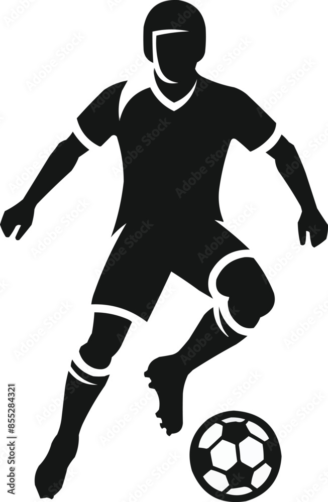 football player icon silhouette vector style art illustration
