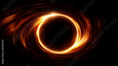 Background image featuring a black hole