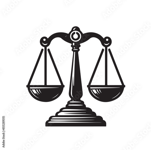 Weight scale silhouette vector art
