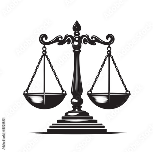 Weight scale silhouette vector art