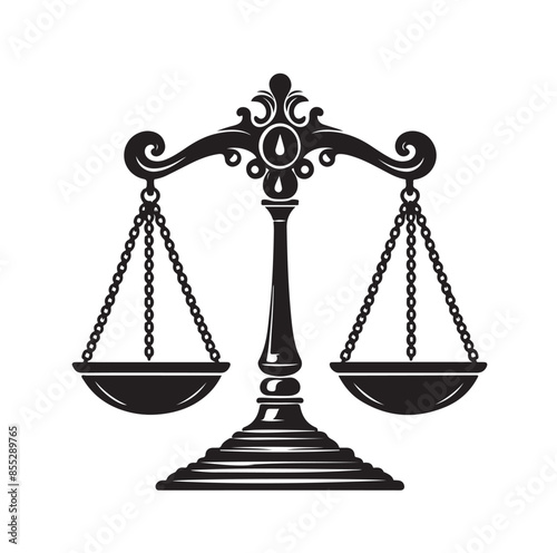 Weight scale silhouette vector art