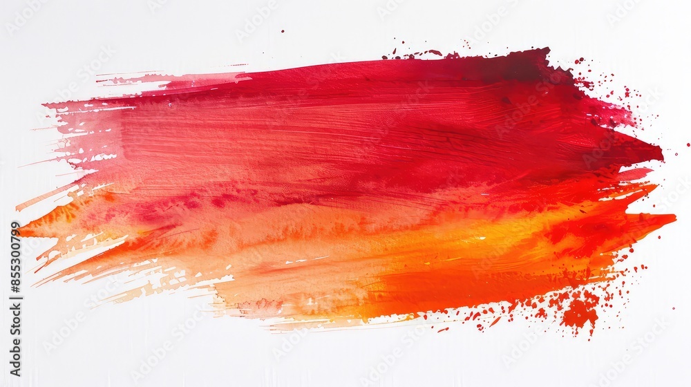 orange and red watercolor background with a pronounced paper texture ...