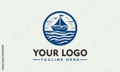 Boat Vector Logo Embrace the Open Seas, Uncharted Territories, and the Spirit of Exploration with the Enchanting Boat Vector Logo