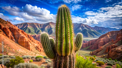 Cactus in Humahuaca on Jujuy Province, Argentina. photo