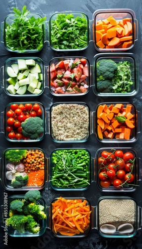 Gluten-Free Meal Prep with Quinoa, Fresh Vegetables, and Lean Proteins for a Healthy Week Ahead