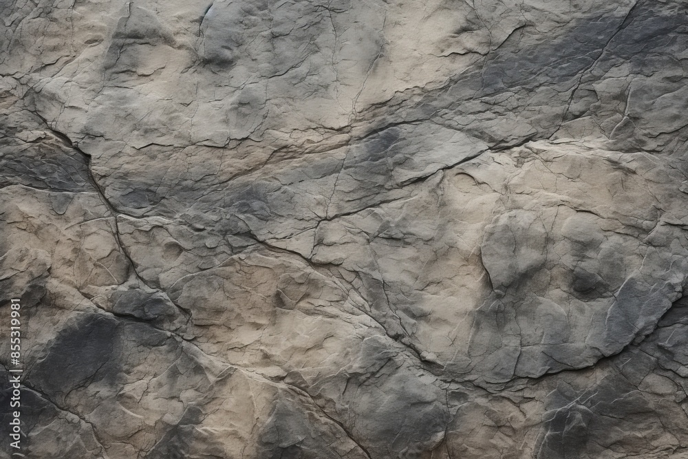 Fototapeta premium Rock texture background Close up of natural stone surface with cracks.