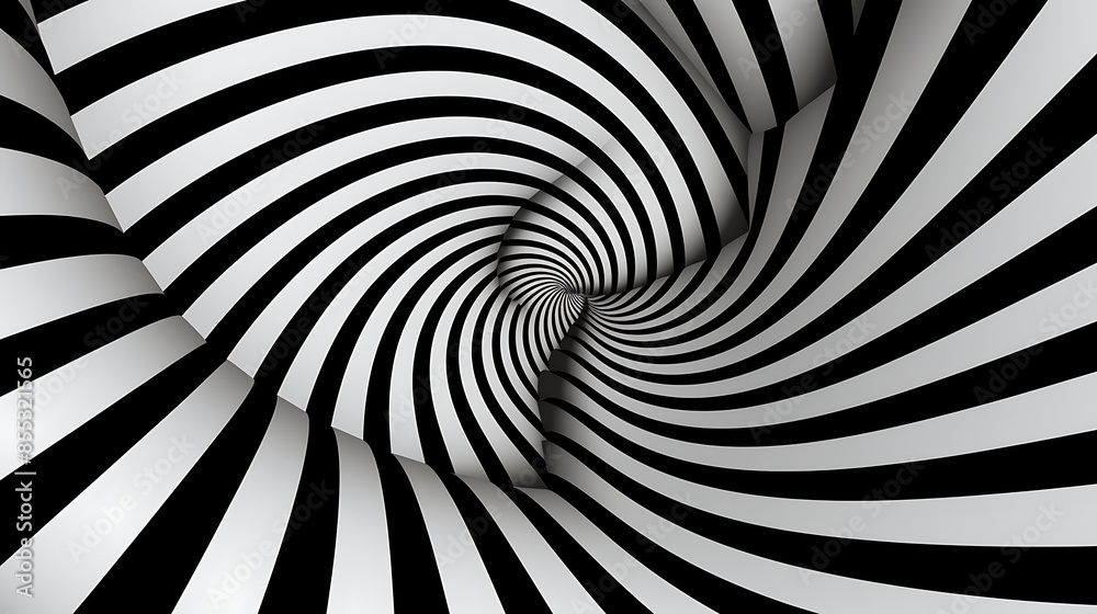 Obraz premium A mesmerizing spiral optical illusion that draws you in and makes you feel dizzy.