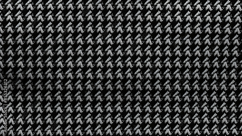Black and white herringbone fabric. Herringbone is a classic pattern that can be used in a variety of applications, from clothing to home décor. Black and white herringbone fabric. Herringbone is a classic pattern that can be used in a variety of applications, from clothing to home décor.