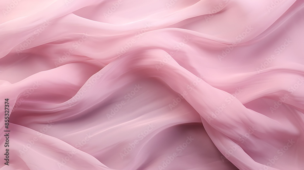 Pink silk fabric with soft waves. Delicate and elegant background for your design. Pink silk fabric with soft waves. Delicate and elegant background for your design.