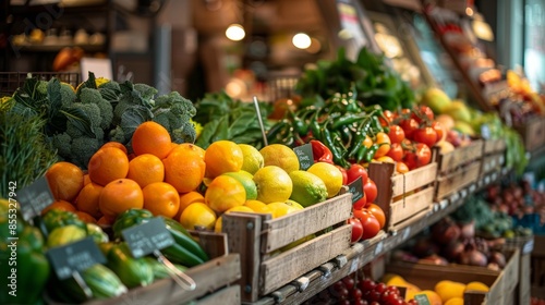 Colorful Fresh Produce at Market © Juan