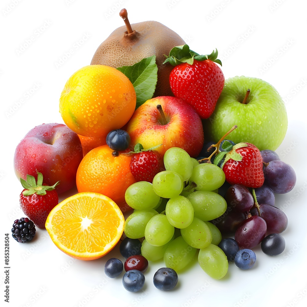 fresh fruits fresh juicy vitamin isolated on white background fresh fruits fresh juicy vitamin isolated on white background