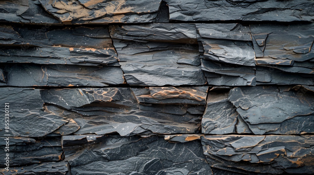A rustic background featuring a close-up of a weathered slate wall, with deep grooves and natural textures highlighted by soft, diffused light A rustic background featuring a close-up of a weathered slate wall, with deep grooves and natural textures highlighted by soft, diffused light