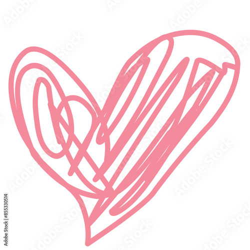 Hand drawn heart Illustration 