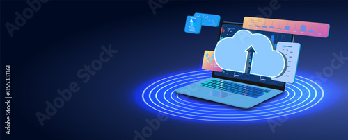 Cloud storage is an online service or application that uploads data to a remote server or hosting service. It ensures the security of data transfer and connects to a network of data centers. 