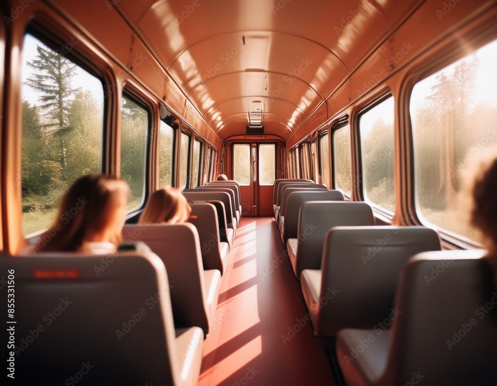interior of the train interior of the train
