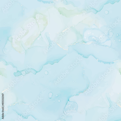 Light Pastel Background. Blue Abstract Watercolor. Liquid Abstract Sky Template. Vector Ink Marble. Gold Marble Background. Watercolor Canvas. Green Copper Texture. Pink Art Paint. Vector Alcohol Ink