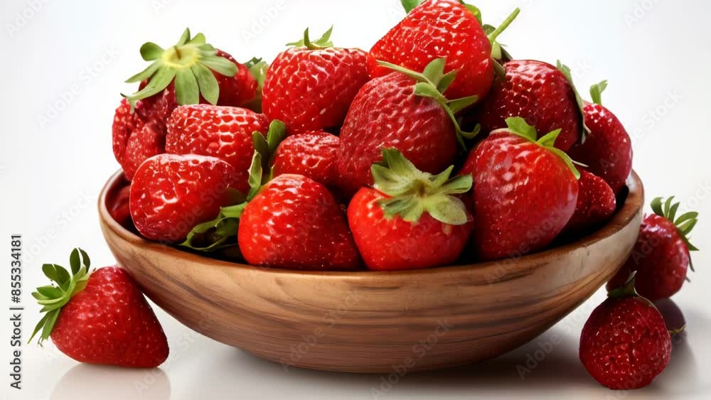 Delicious red fresh ripe strawberries on a plate Delicious red fresh ripe strawberries on a plate