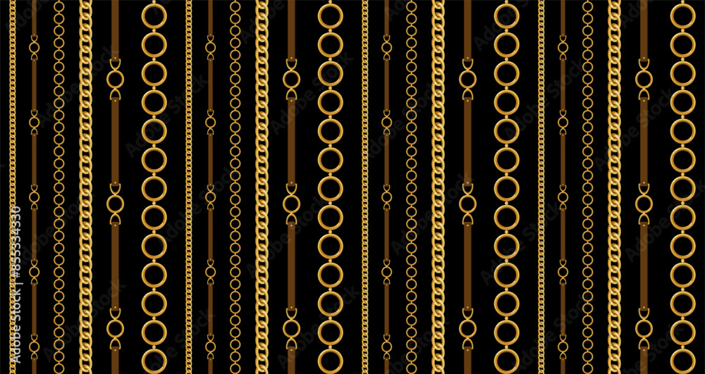 Seamless Chains pattern. Design for fabric, wallpaper, wrapping, background. Seamless Chains pattern. Design for fabric, wallpaper, wrapping, background.