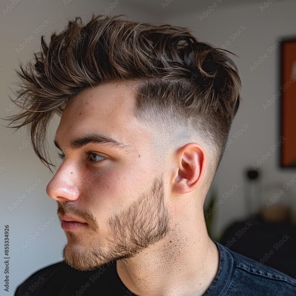 Obraz premium man hair style 2024