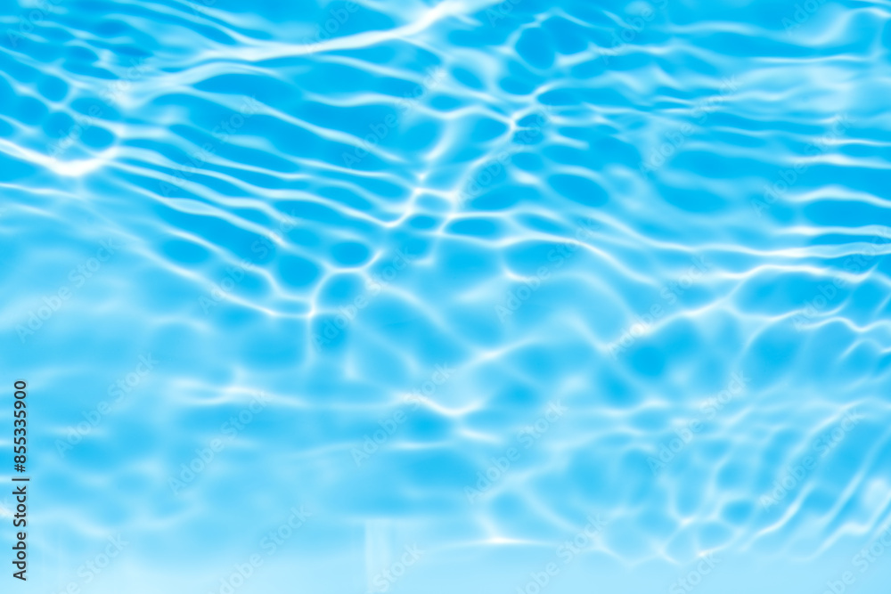 Blue water with ripples on the surface. Defocus blurred transparent blue colored clear calm water surface texture with splashes and bubbles. Water waves with shining pattern texture background. Blue water with ripples on the surface. Defocus blurred transparent blue colored clear calm water surface texture with splashes and bubbles. Water waves with shining pattern texture background.