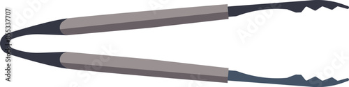 A pair of scissors resting on a plain white surface.