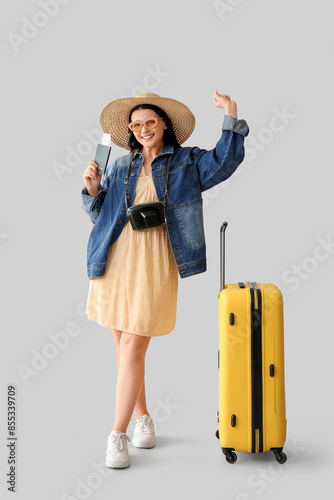 Beautiful young woman with ...