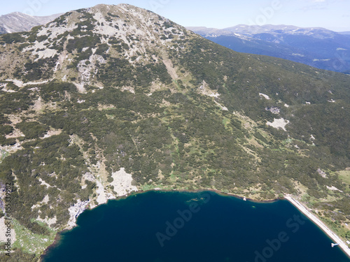 Landscape of Rila mountain near The Dead and The Fish Lakes, Bulgaria photo