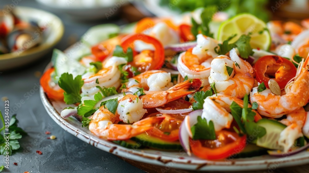 Fresh Seafood Salad in the Summertime Fresh Seafood Salad in the Summertime