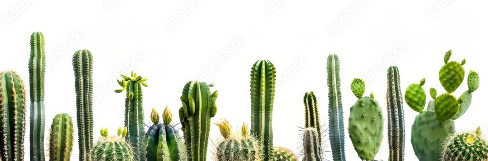 Stylish Cactus Collection Showcasing Variety and Greenery Stylish Cactus Collection Showcasing Variety and Greenery