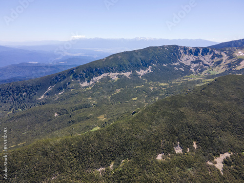 Landscape of Rila mountain near The Dead and The Fish Lakes, Bulgaria photo