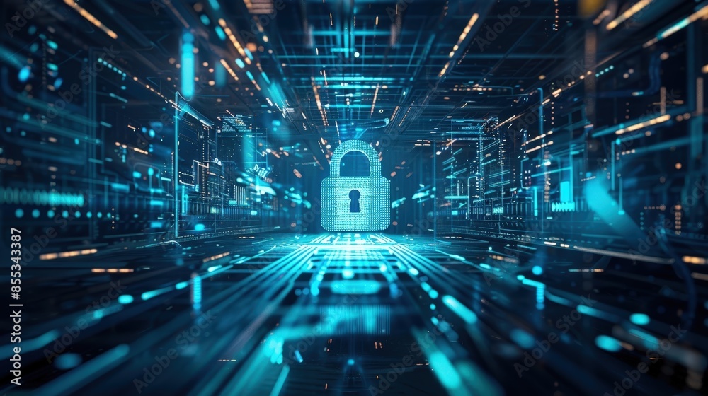 High-Tech Cyber Security Interface High-Tech Cyber Security Interface