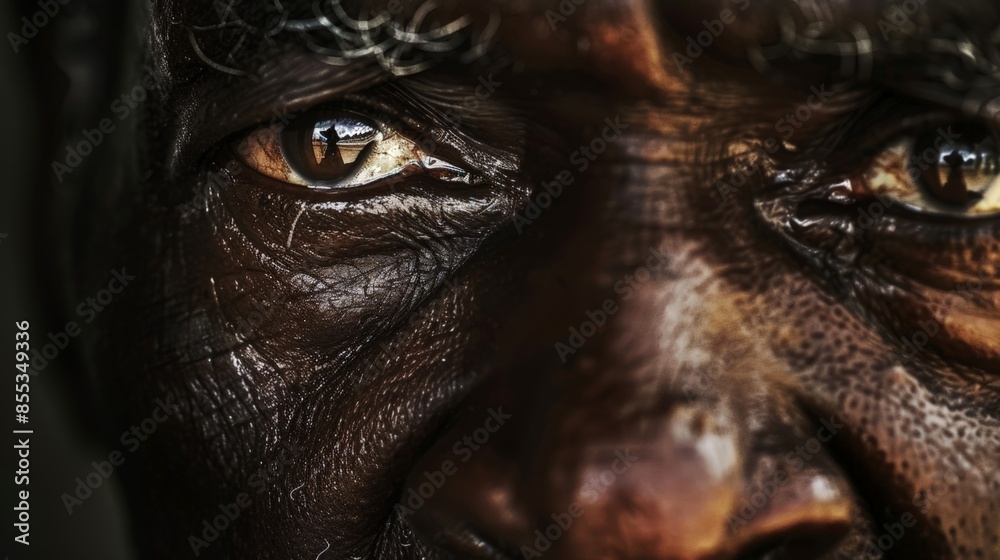 Age and Experience: Elder Man, Before and After Photograph Age and Experience: Elder Man, Before and After Photograph
