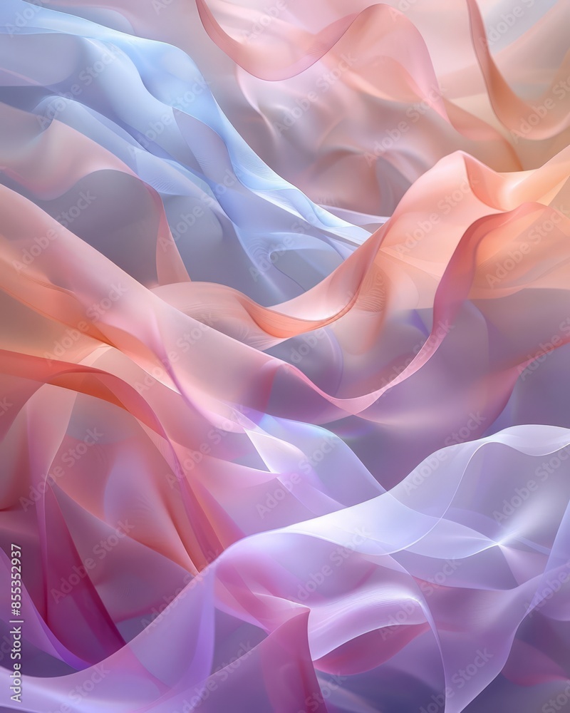 Obraz premium Vivid Art Abstract Painting: Colorful Swirls and Waves