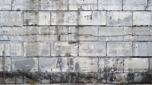 Gray cinderblock wall painted backdrop