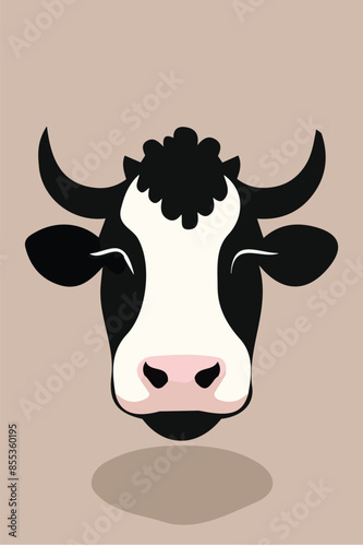 engrave ink draw cow illustration vettoriale editabile 